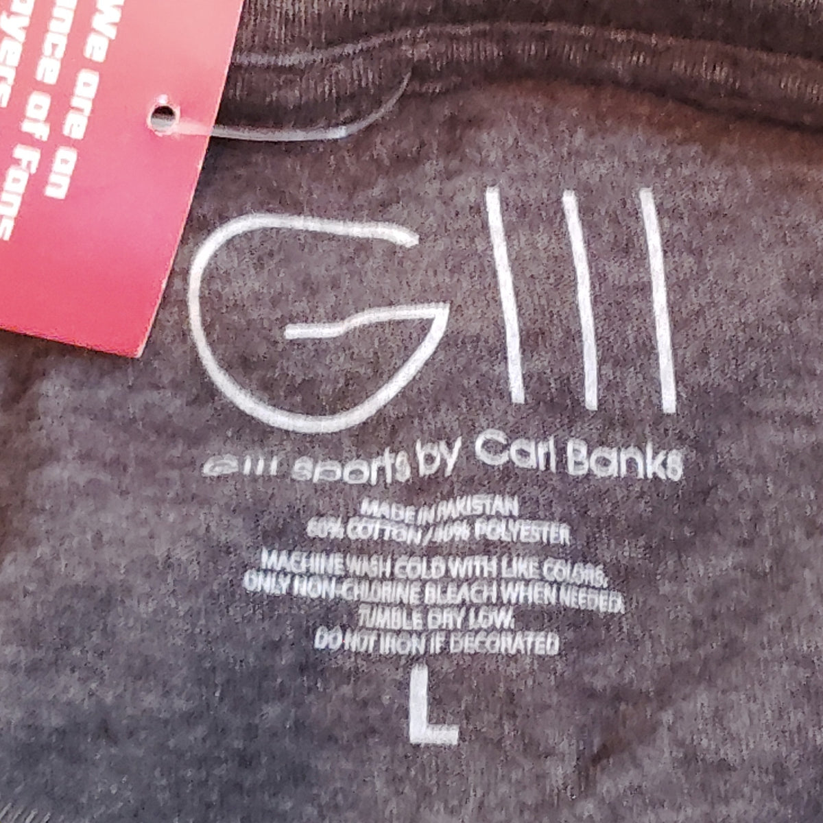 Birmingham Iron AAF T-Shirt L G-III Carl Banks Alliance American Football Gray