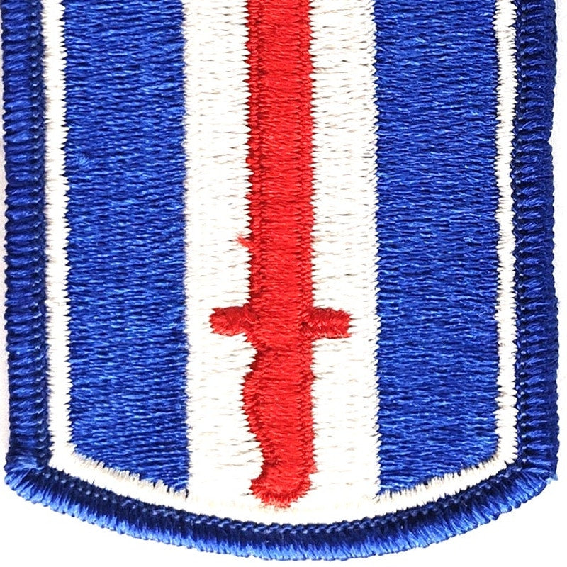 US Army 193rd Infantry Brigade Patch Full Color 3" × 2" Sew‑On, Embroidered