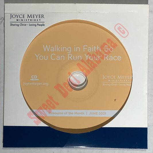 Walking in Faith So You Can Run Your Race, Joyce Meyer, June 2021, Religious CD