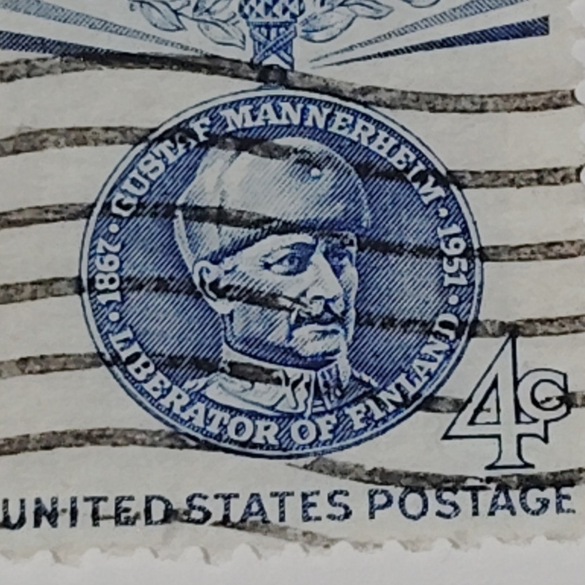 1960 Scott #1165 – 4¢ Carl Gustaf Emil Mannerheim / Champions of Liberty