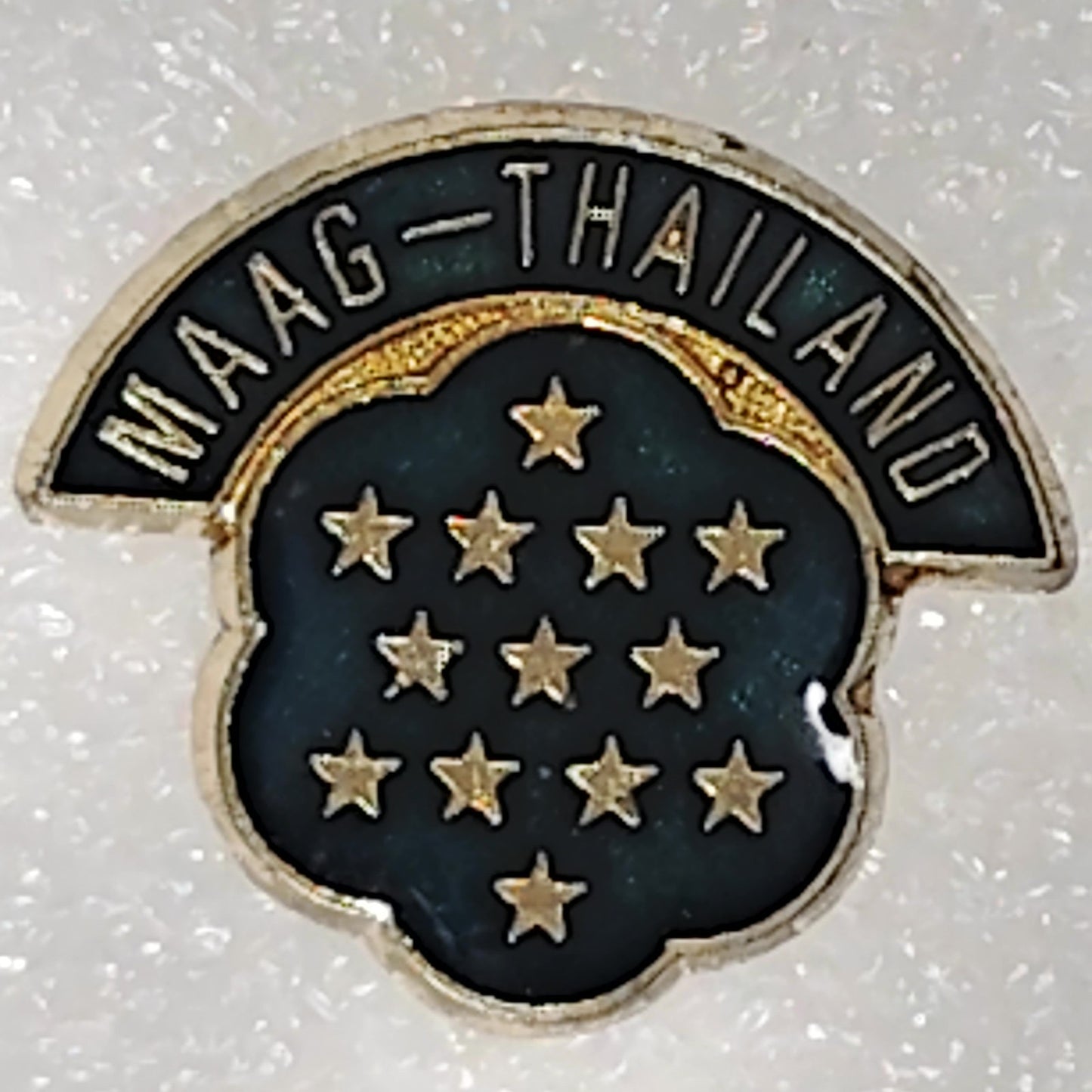 MAAG Thailand Vietnam War Era Novelty Hat/Lapel/Brooch Pin, Enamel Metal
