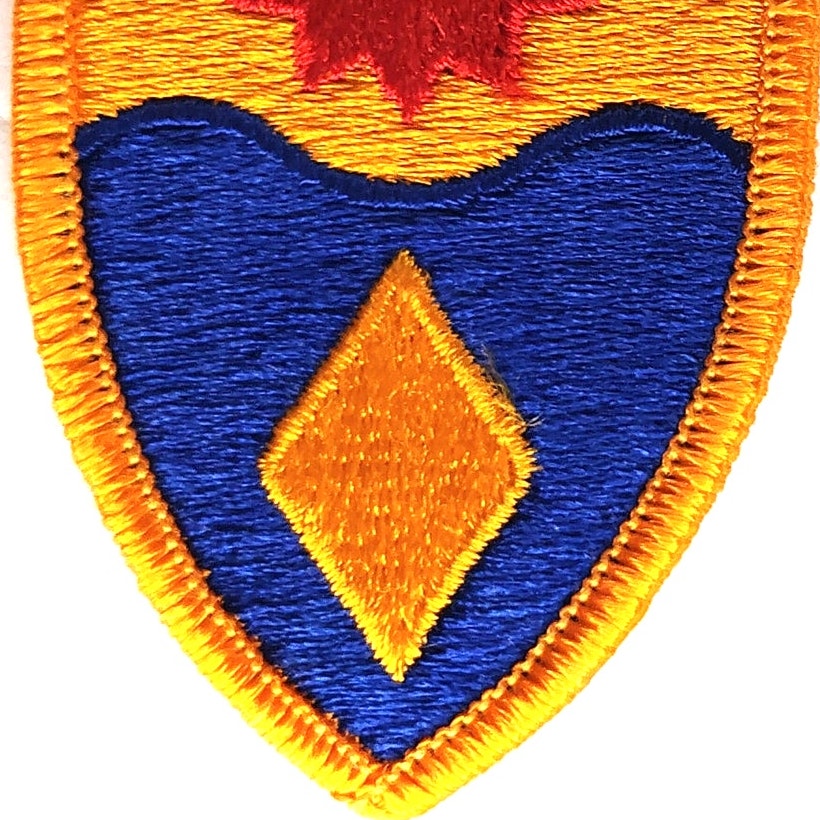 US Army 49th Military Police Brigade Novelty Patch 3" × 2" Sew‑On, Embroidered