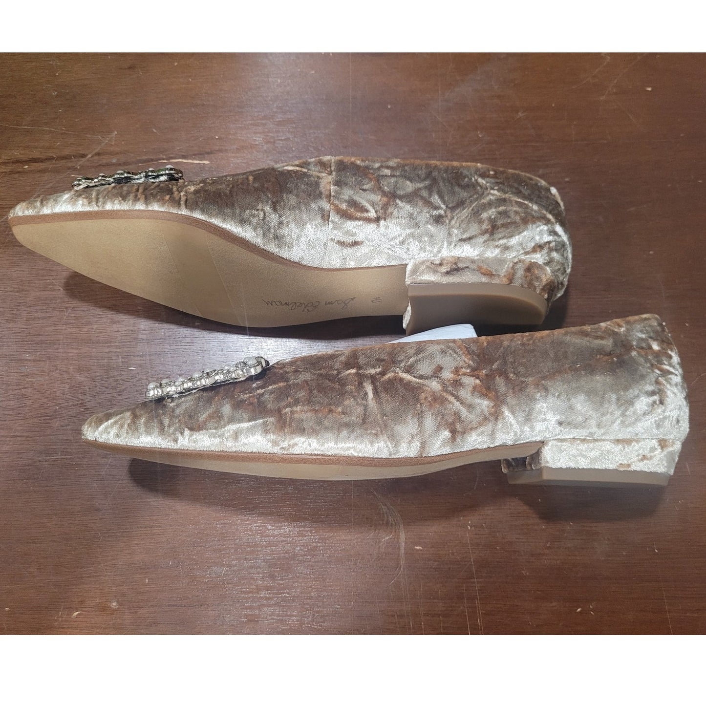 Sam Edelman Janina Ballet Flat, Prosecco Luster, Womens 7.5M Pointed Toe Slip-On