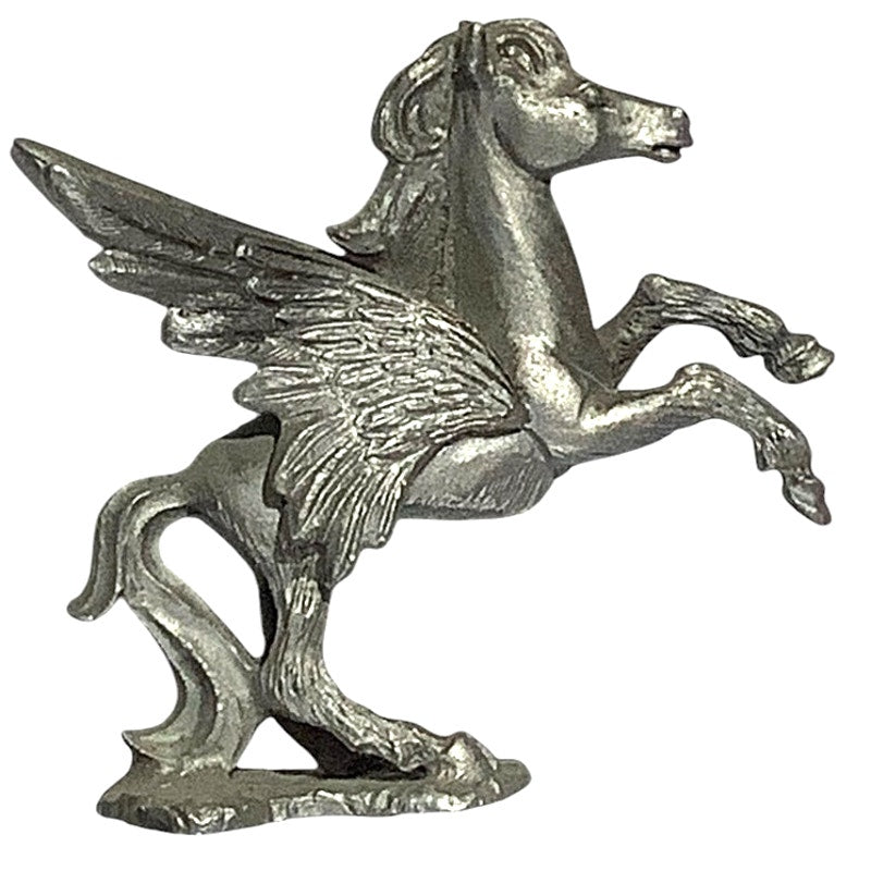 1981 Vintage Pegasus Fantasy Pewter Figure by Spoontiques, #PP525, 2"W X 2"H