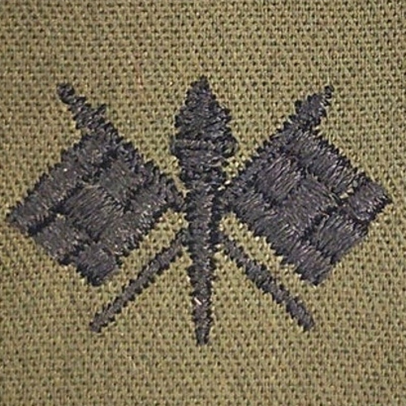 US Army Signal Corps Subdued ODG Branch Patch 2‑1/4" × 2" BDU Sew‑On NOS
