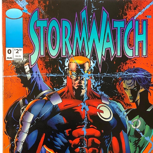 Stormwatch  #0, Aug 1993, NM 9.4, Image Comics, Includes Trading Card