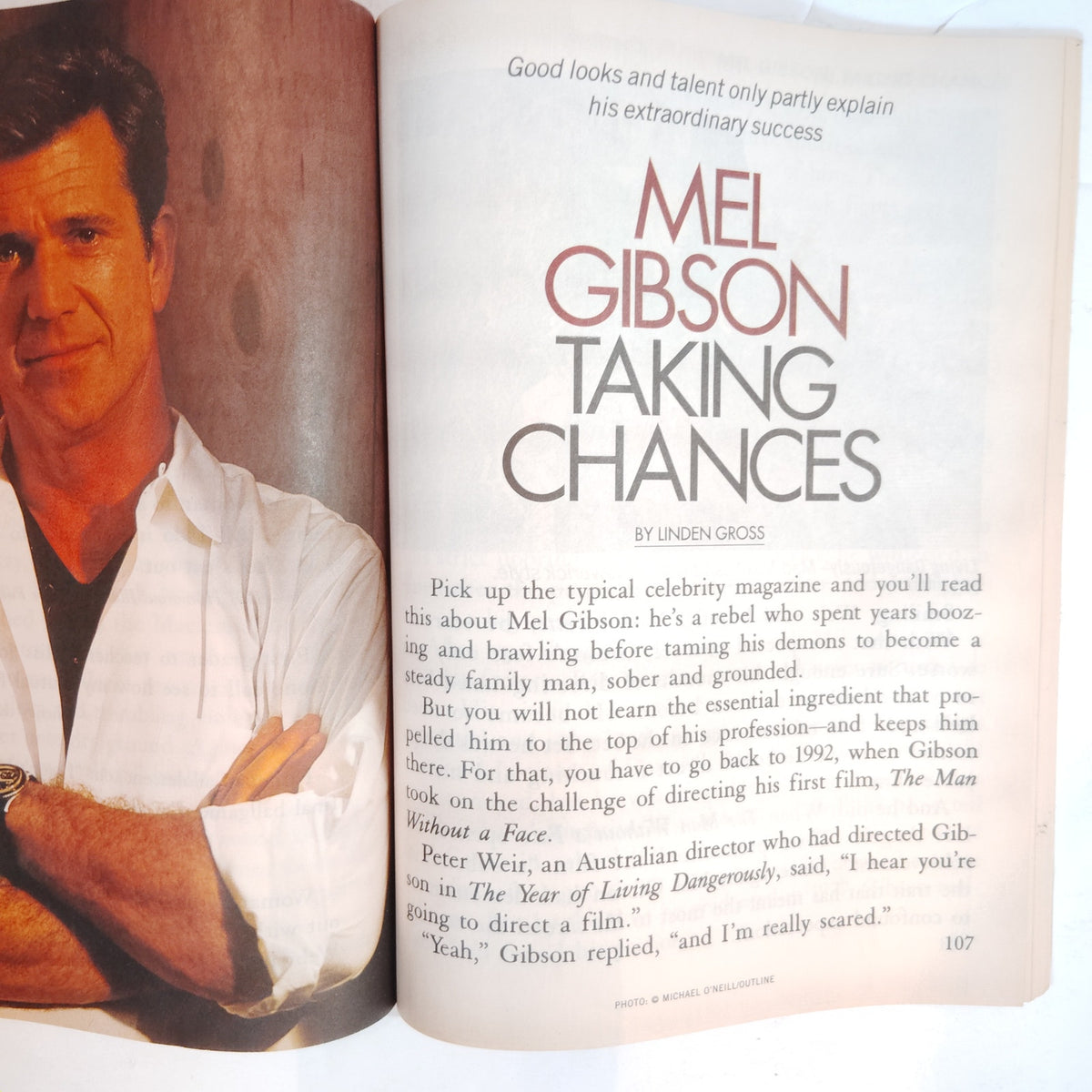 Reader's Digest August 1998 Large Print Edition Magazine - Mel Gibson Cover