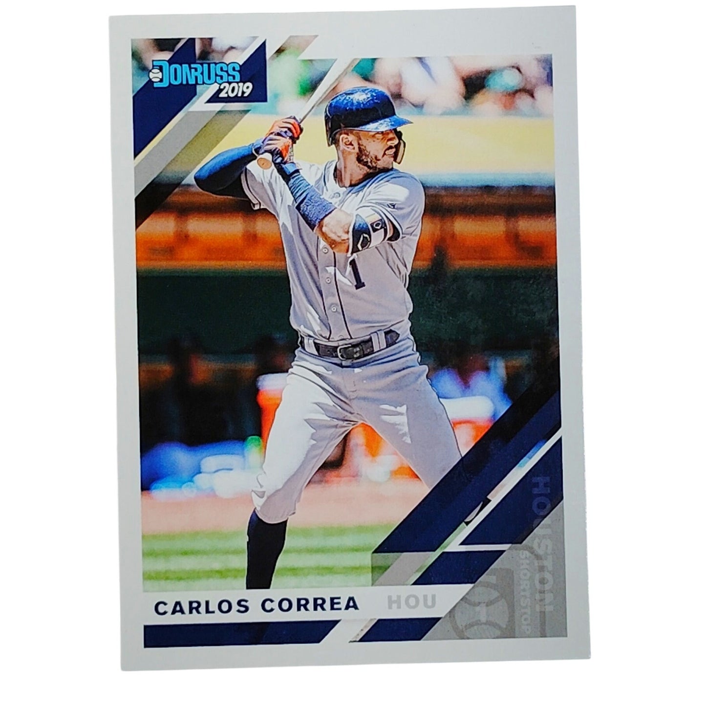 2019 Donruss Carlos Correa #78 Houston Astros Shortstop Batting - VG/EX