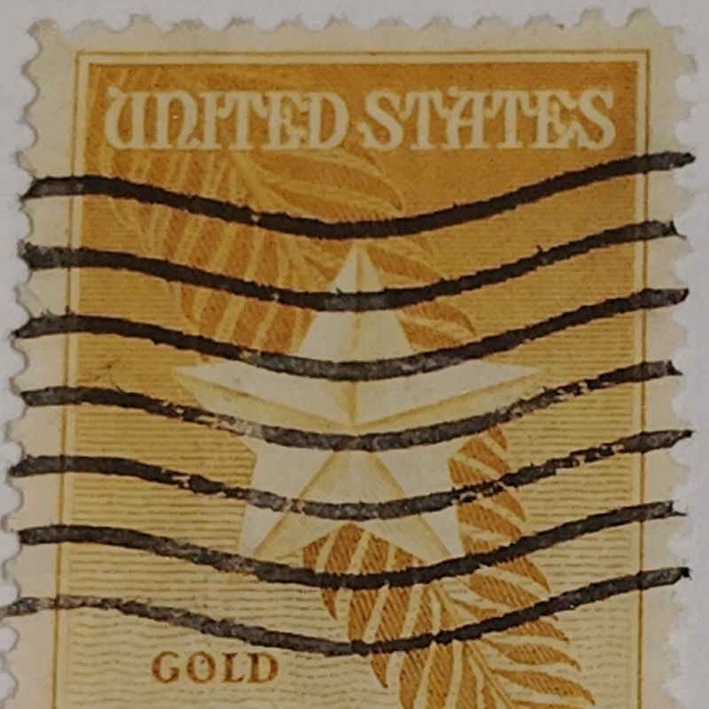 1948 3¢ Gold Star Mothers Stamp – Scott 974 – WWI & WWII Memorial – Canceled