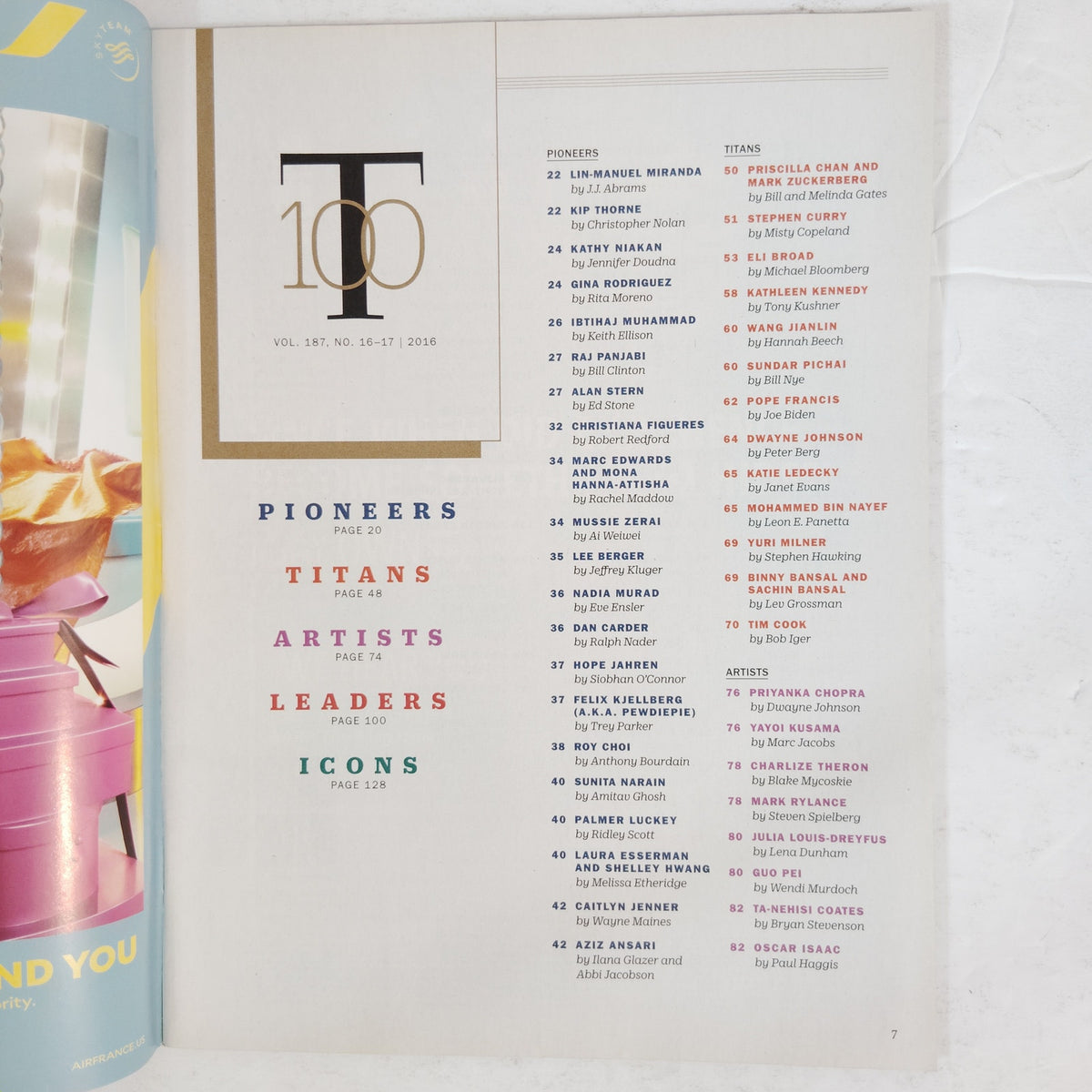 Time Magazine May 2/9 2016 The 100 Most Influential People Double Issue