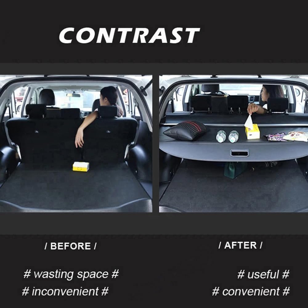 Retractable Rear Trunk Cargo Cover for Ford Escape Kuga 2020‑2022