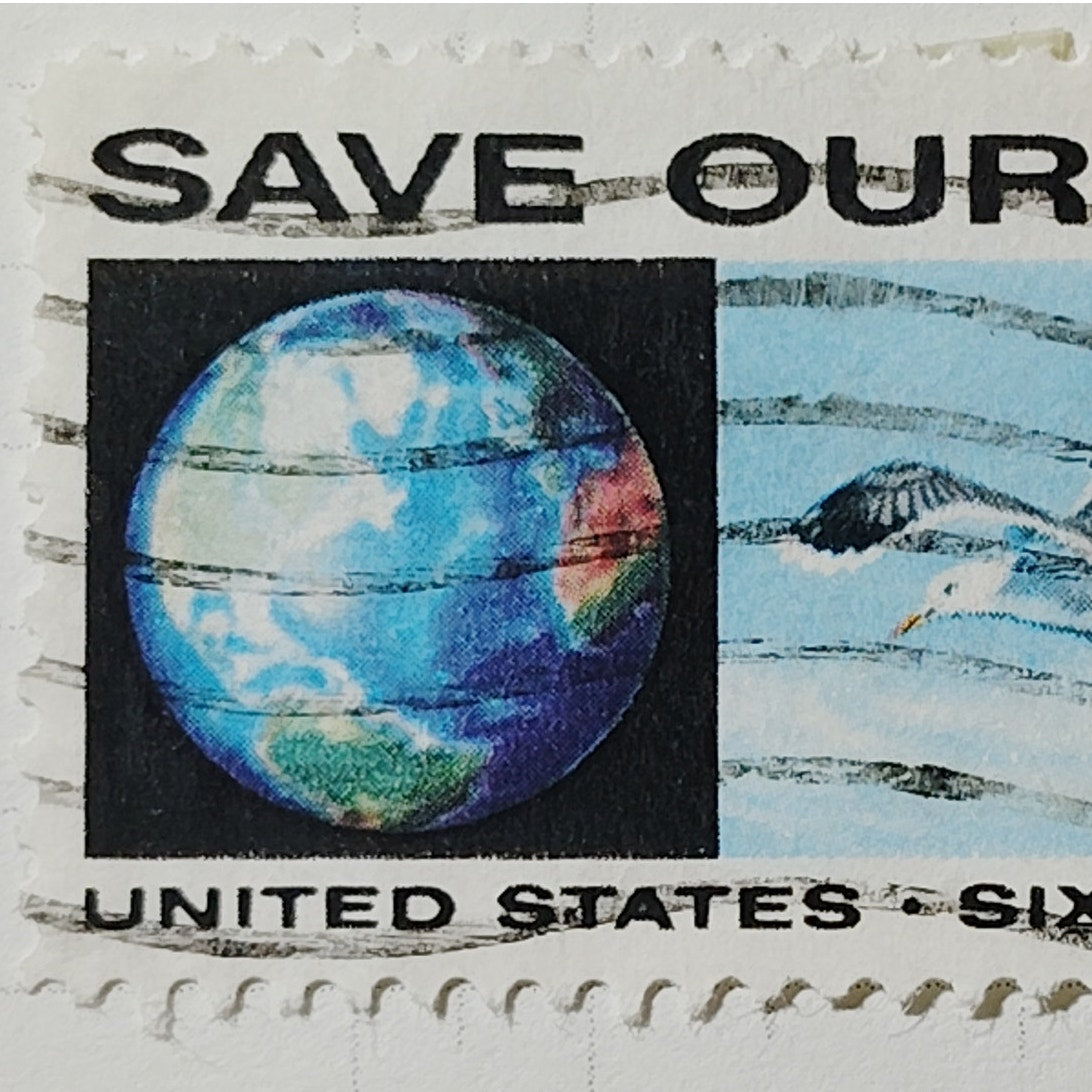 1970 US 6c Save Our Air Anti-Pollution Stamp #1413 Used Cancelled Philately