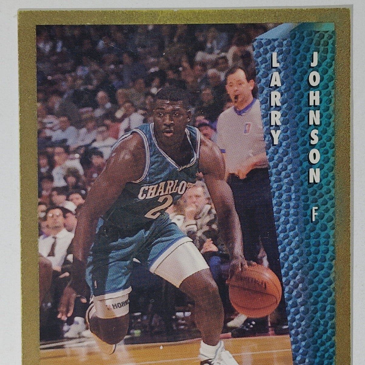 1992-93 Fleer Larry Johnson Card No. 25 – Hornets – Forward – VG/EX