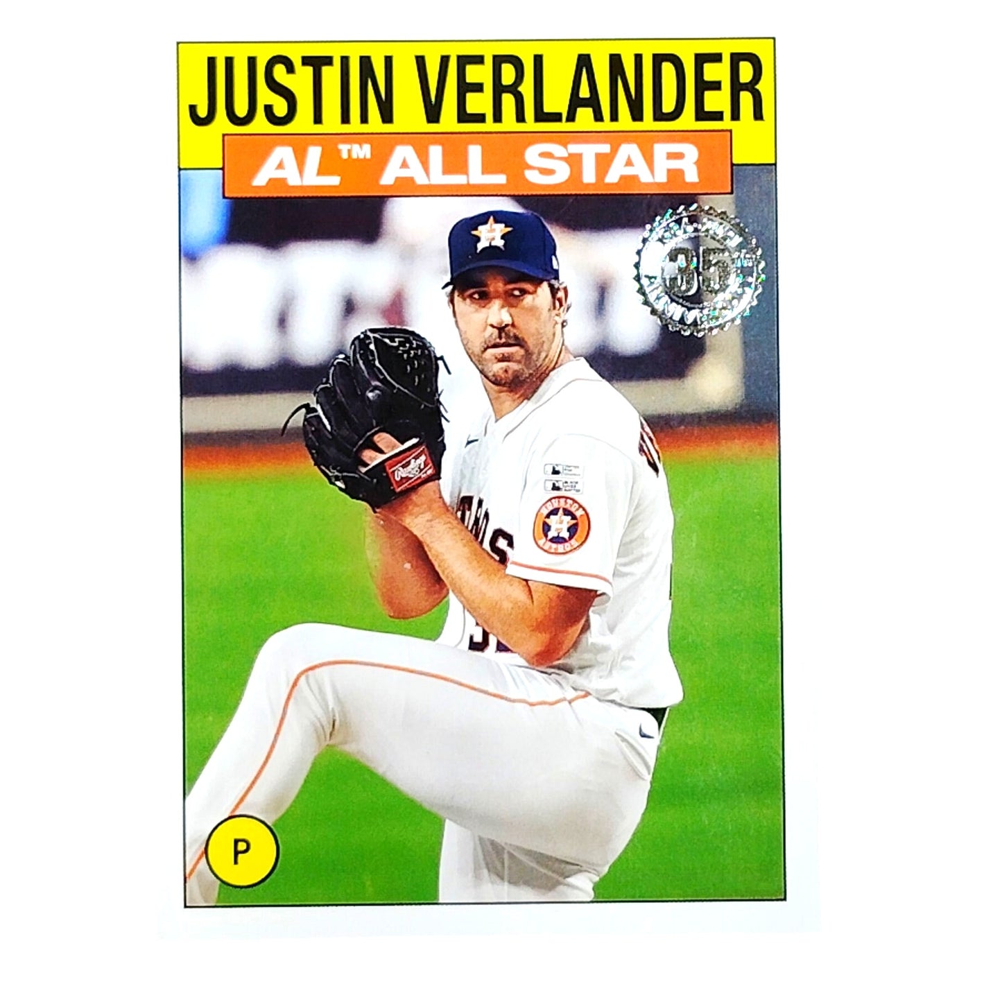2021 Topps #86AS-18 Justin Verlander 1986 All-Star Insert Houston Astros P VG/EX