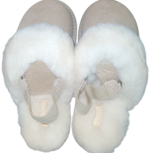 Australia Luxe Collective Kids Nordic Slipper, Sand, Size 3, Mule Slingback