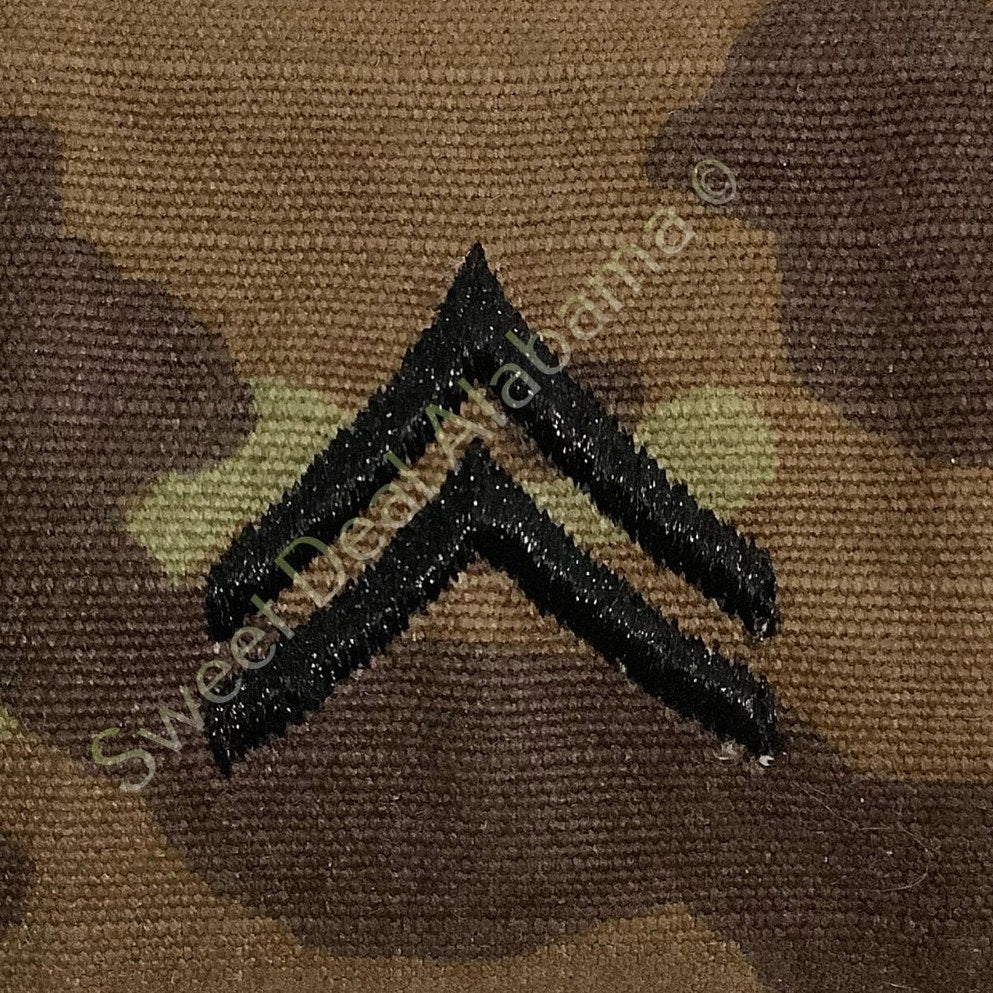 U.S. Army Corporal (E-4) OCP Rank Uniform Insignia, Multi-Camo, 2x2, Hook-n-Loop