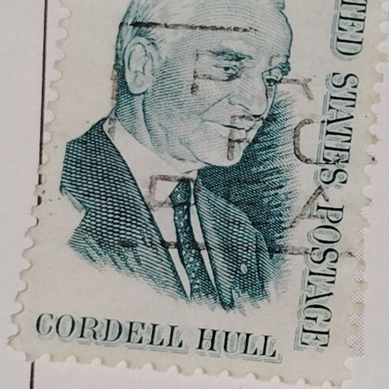 1963 Scott #1234  5¢ Cordell Hull / Nobel Peace Prize – Canceled