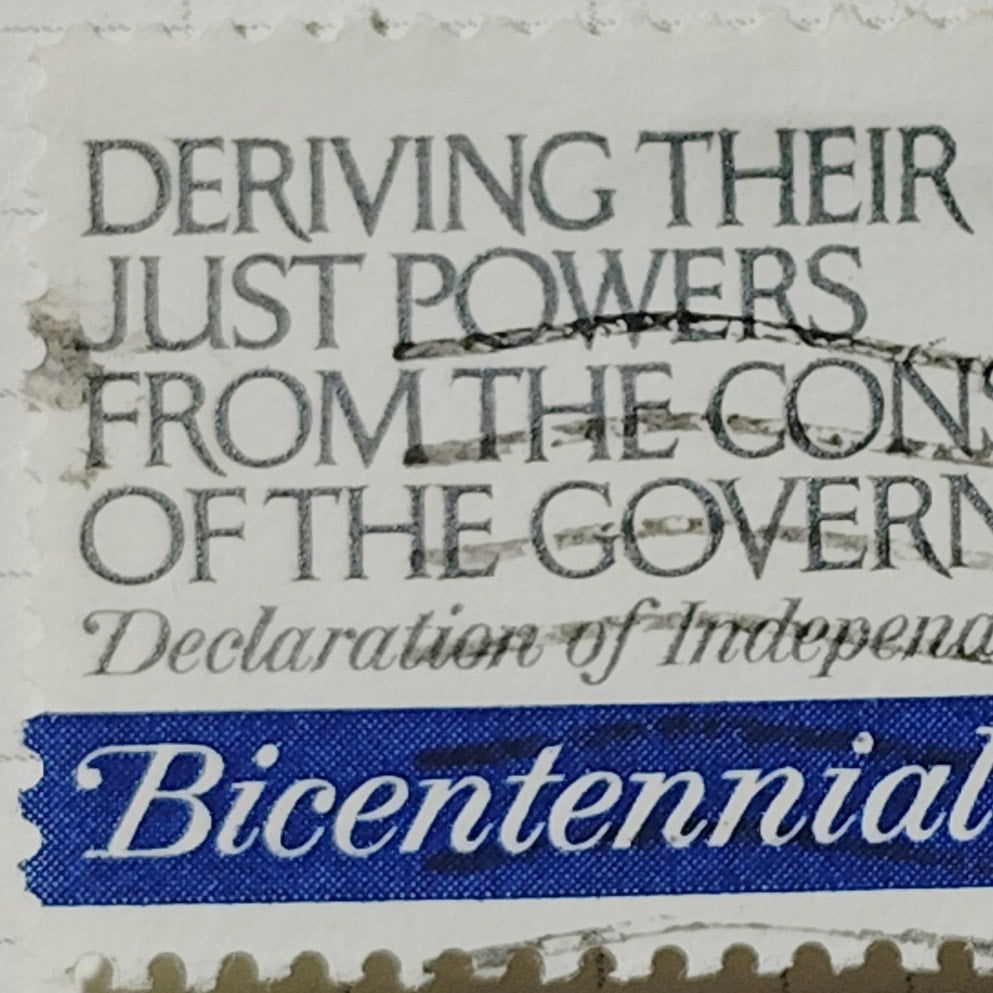 1974 Scott No. 1546 – 10¢ Declaration of Independence Quote – Bicentennial Era