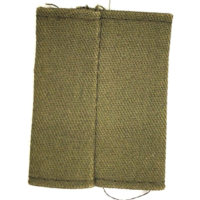 US O‑5 Rank Slip‑On Insignia Subdued Black on ODG – Folded Twill 2" × 1‑1/2"