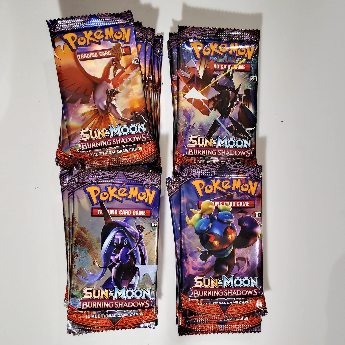 Pokémon - Taiwan Version, Sun & Moon Burning Shadows, EN, Sealed, 10 Cards +
