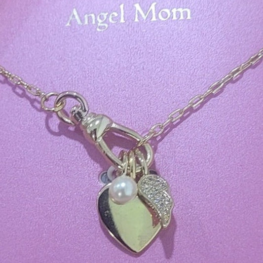 A New Day Necklace 14k Gold Dipped Cubic Zirconia 16" + 3" Extender