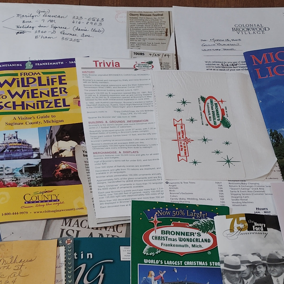 Vintage Mackinac Island Michigan Travel Brochure Lot - Historic Ephemera