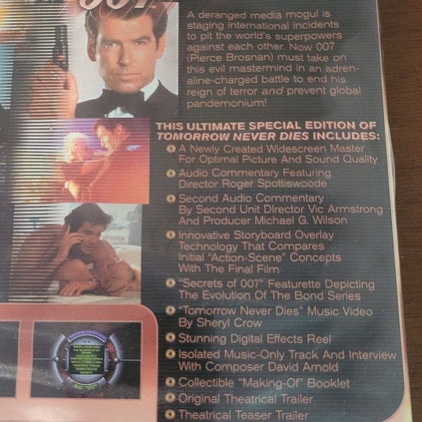 Tomorrow Never Dies DVD 1997 Special Edition – James Bond 007, Pierce Brosnan