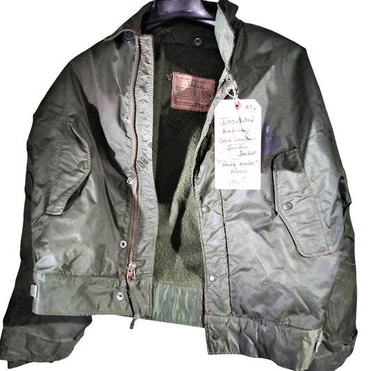 1966 Vietnam War Era Air Force Extreme Cold Weather Insulated A-1 Bomber Jacket