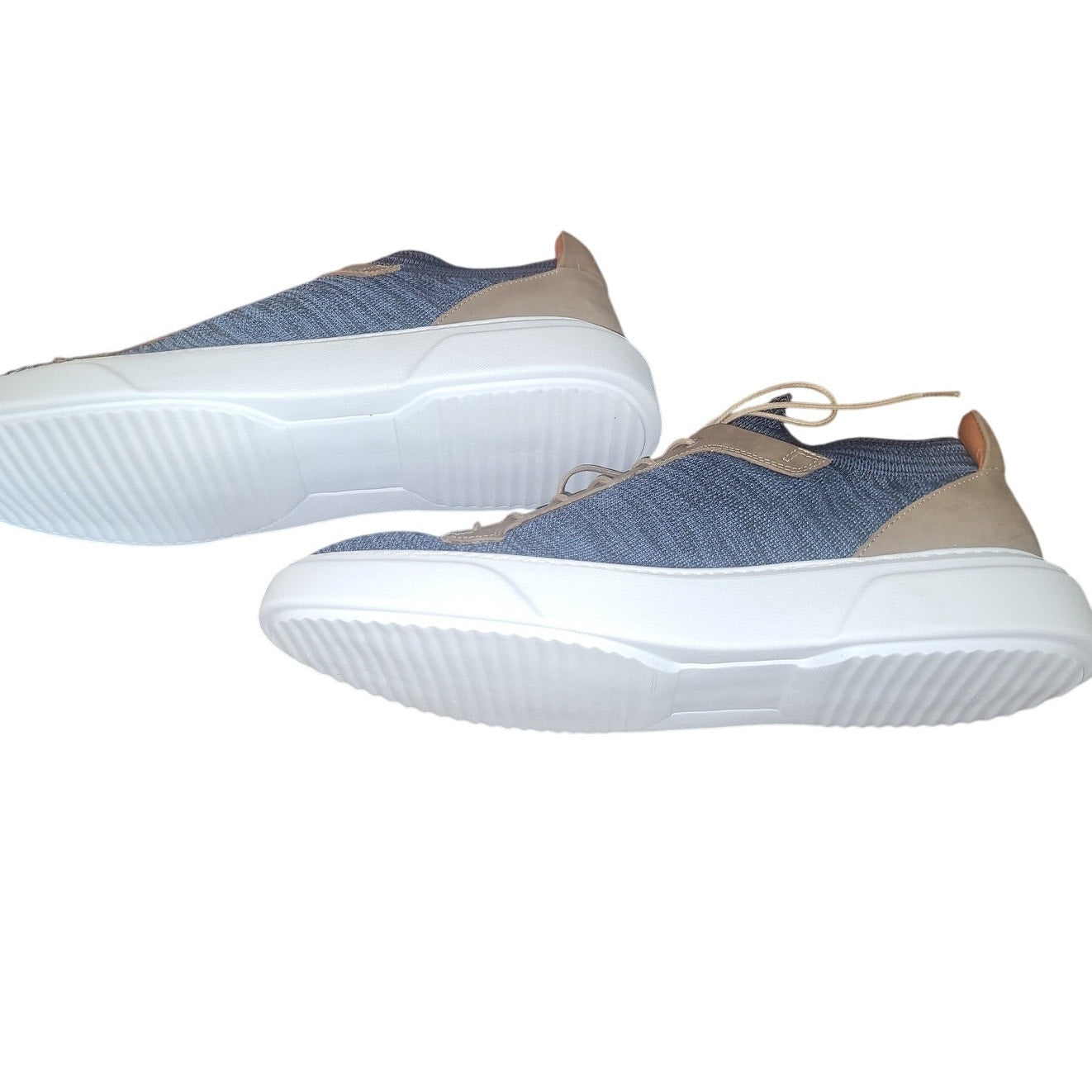 Brothers United Men’s Fashion Sneaker – Navy Lux Knit/Stone Nubuck, Size 11.5M