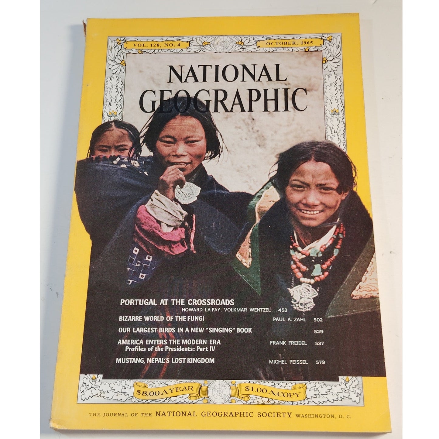 National Geographic – October 1965 | Portugal, Mustang & Fungi, Largest Birds