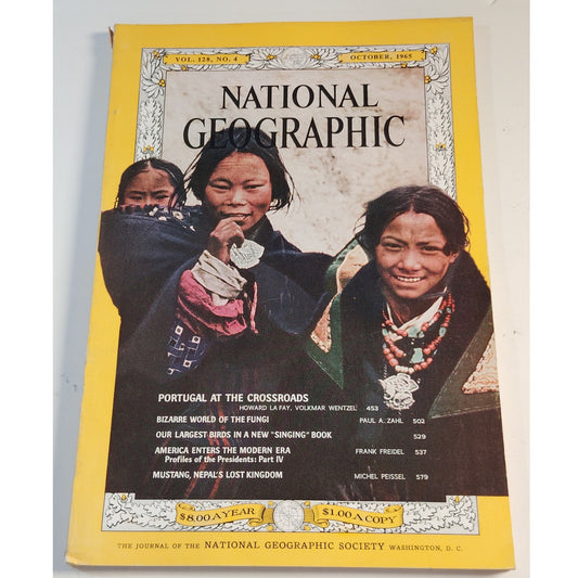 National Geographic – October 1965 | Portugal, Mustang & Fungi, Largest Birds