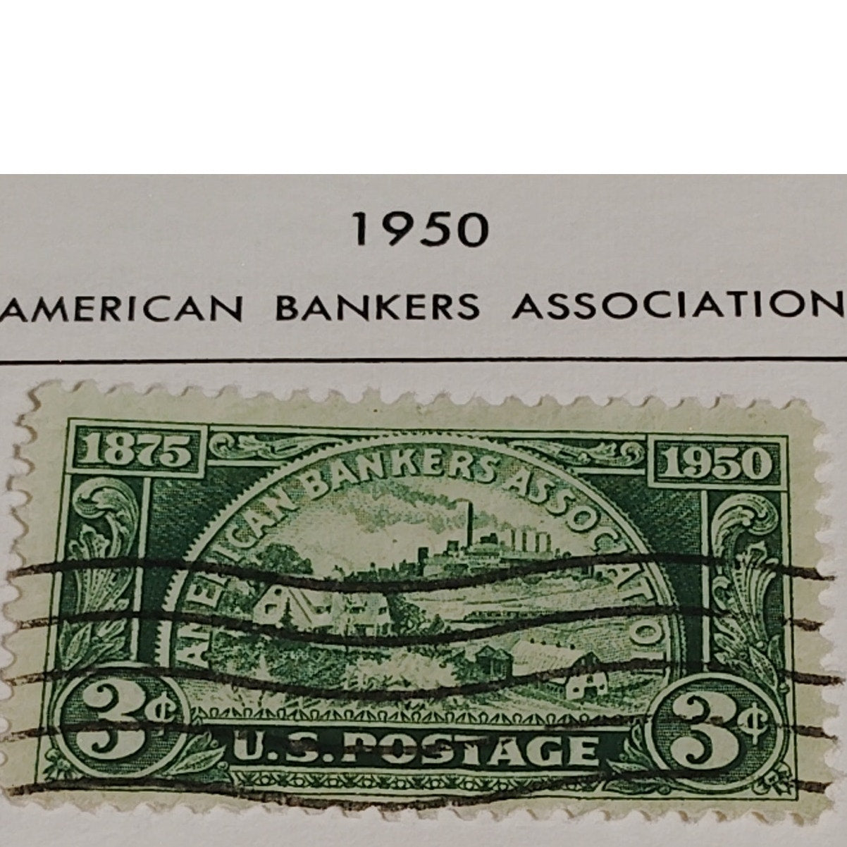 1950 3¢ American Bankers Association Stamp – Scott 987 – 75th Anniversary