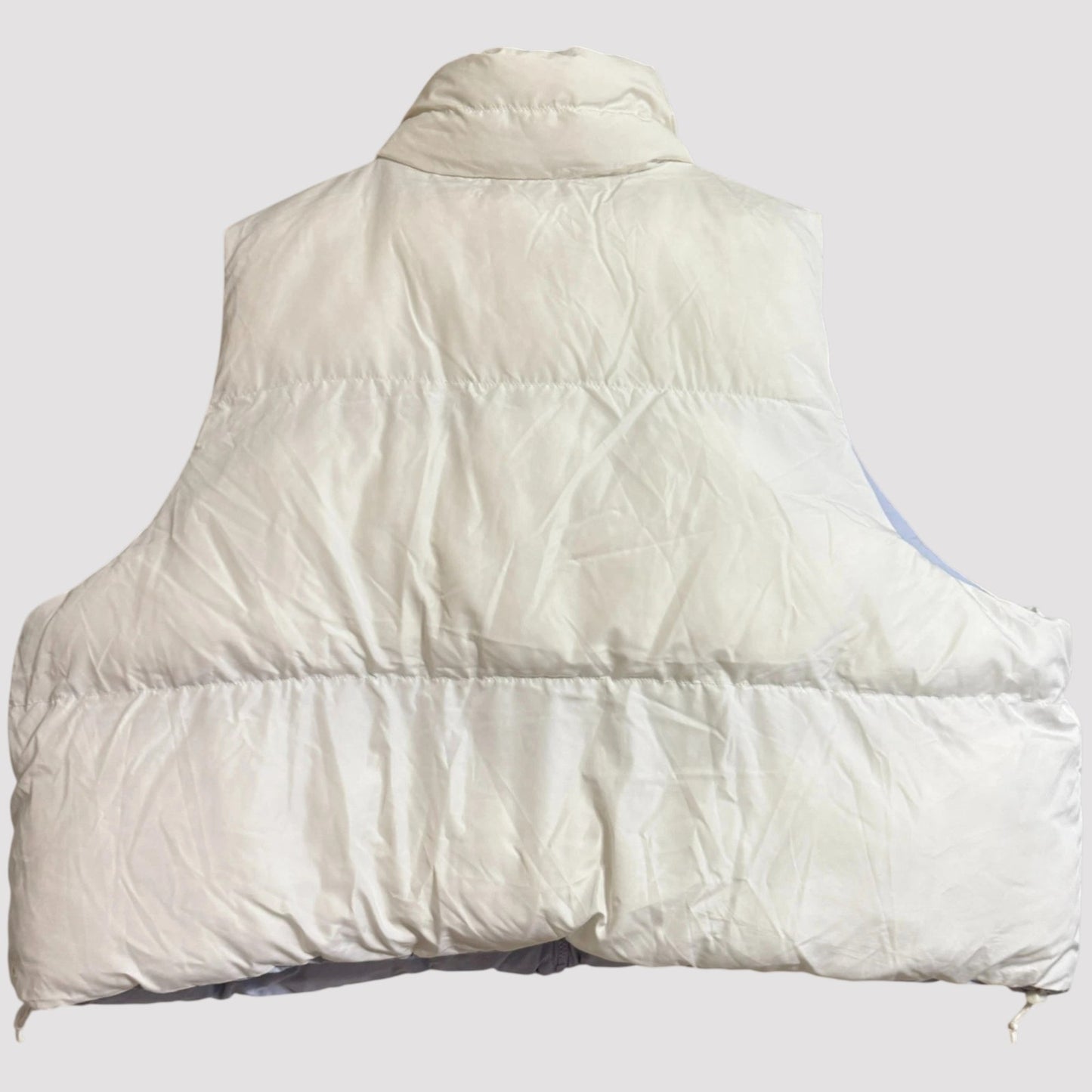 Women’s Reversible Snowsport Short Puffer Vest – All in Motion – Cream – 3X