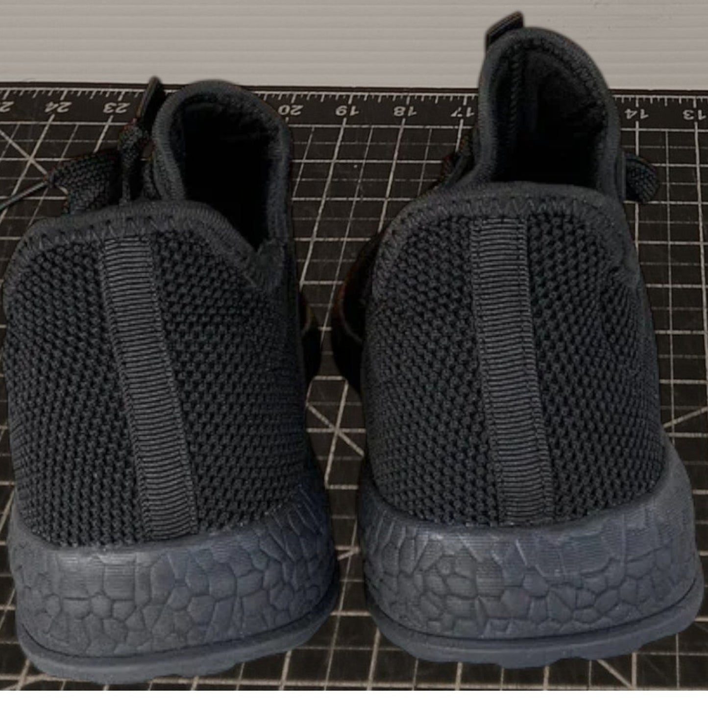 Running Shoes for Kids Size 2.5Y/3Y Black Mesh Knit, Lightweight Tennis Sneakers