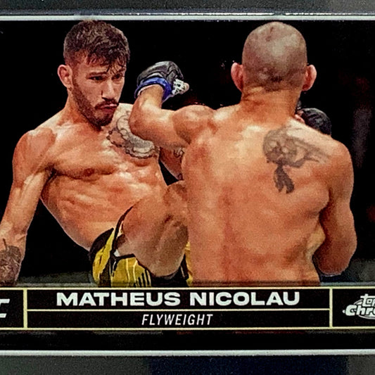 Matheus Nicolau, UFC Flyweight, Card 128, 2024 Topps Chrome UFC, NM+