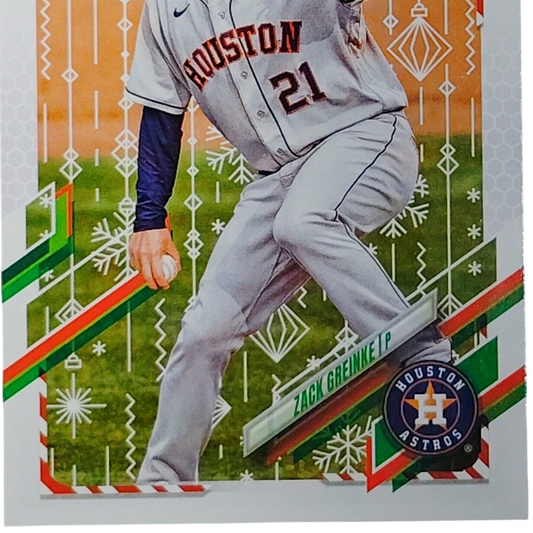 2021 Topps Holiday Zack Greinke HW9 Houston Astros Pitcher Baseball Card VG/EX