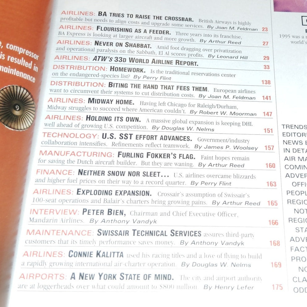Air Transport World Magazine - June 1996 - Into the Clear Aviation
