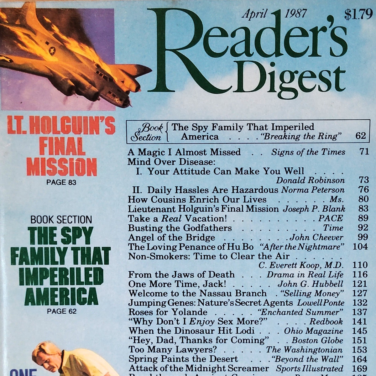 Readers Digest April 1987 Magazine VTG Back Issue Jordan's Spring, Jack Nicklaus