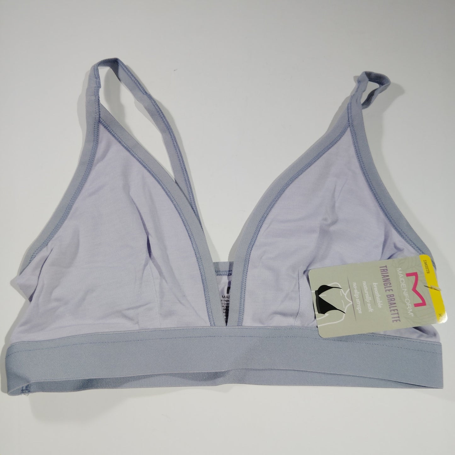 Maidenform Naturally Soft Triangle Bralette – Urban Lilac – Size M – Wireless