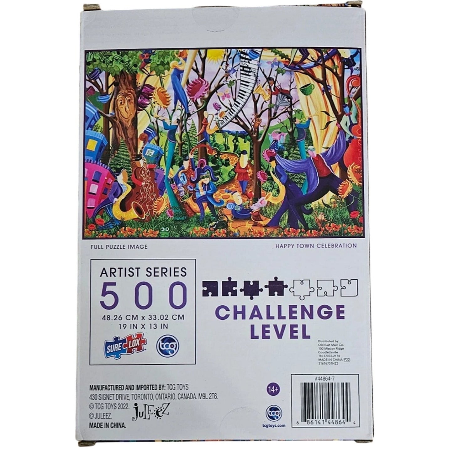 Artist Series 500‑Piece Puzzle – Happy Town Celebration, 19" x 13"