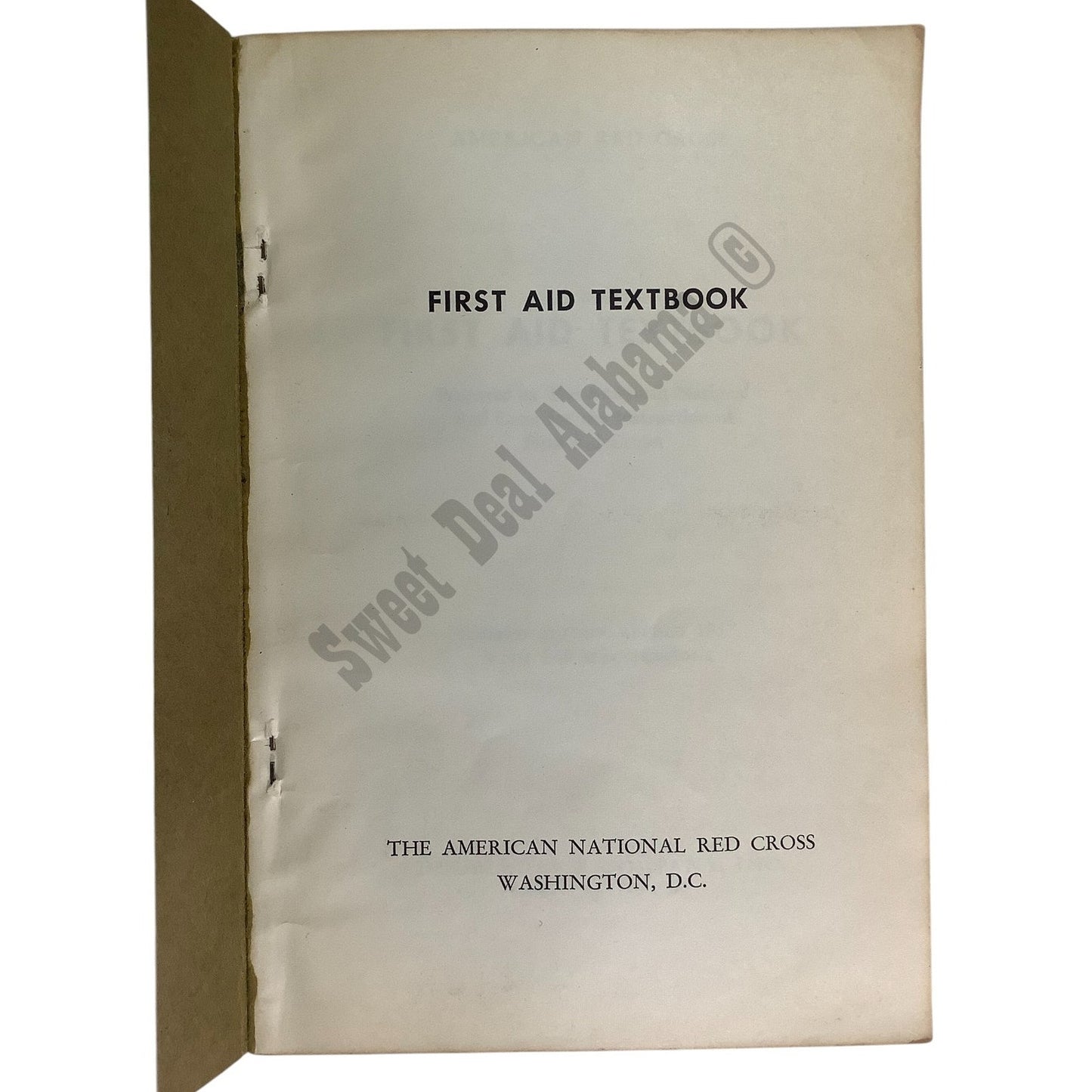 1957 The American National Red Cross, First Aid Book, 4th Edition, No.57-12315