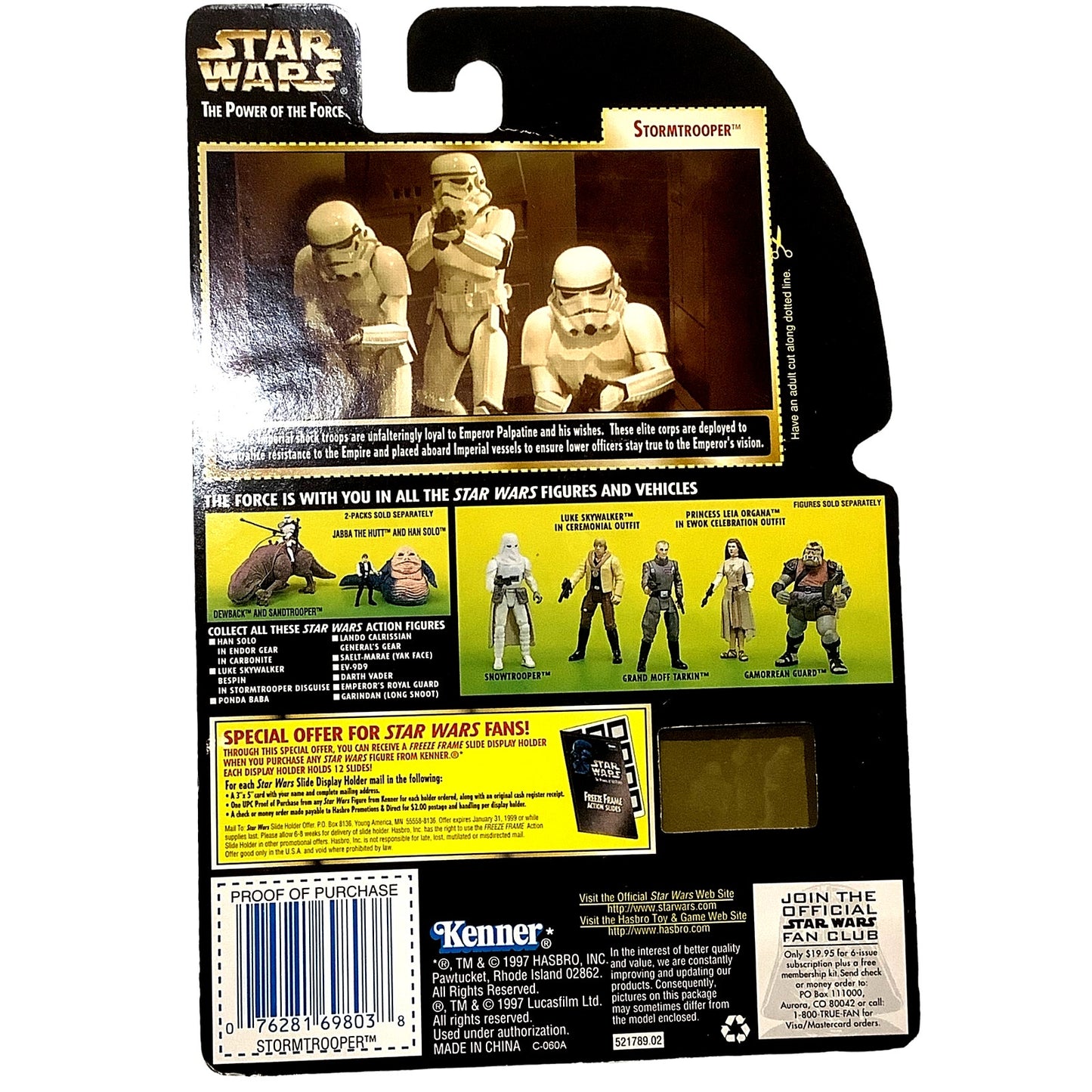 VTG Star Wars the Power of the Force Stormtrooper Action Figure 1997, NIP, NM