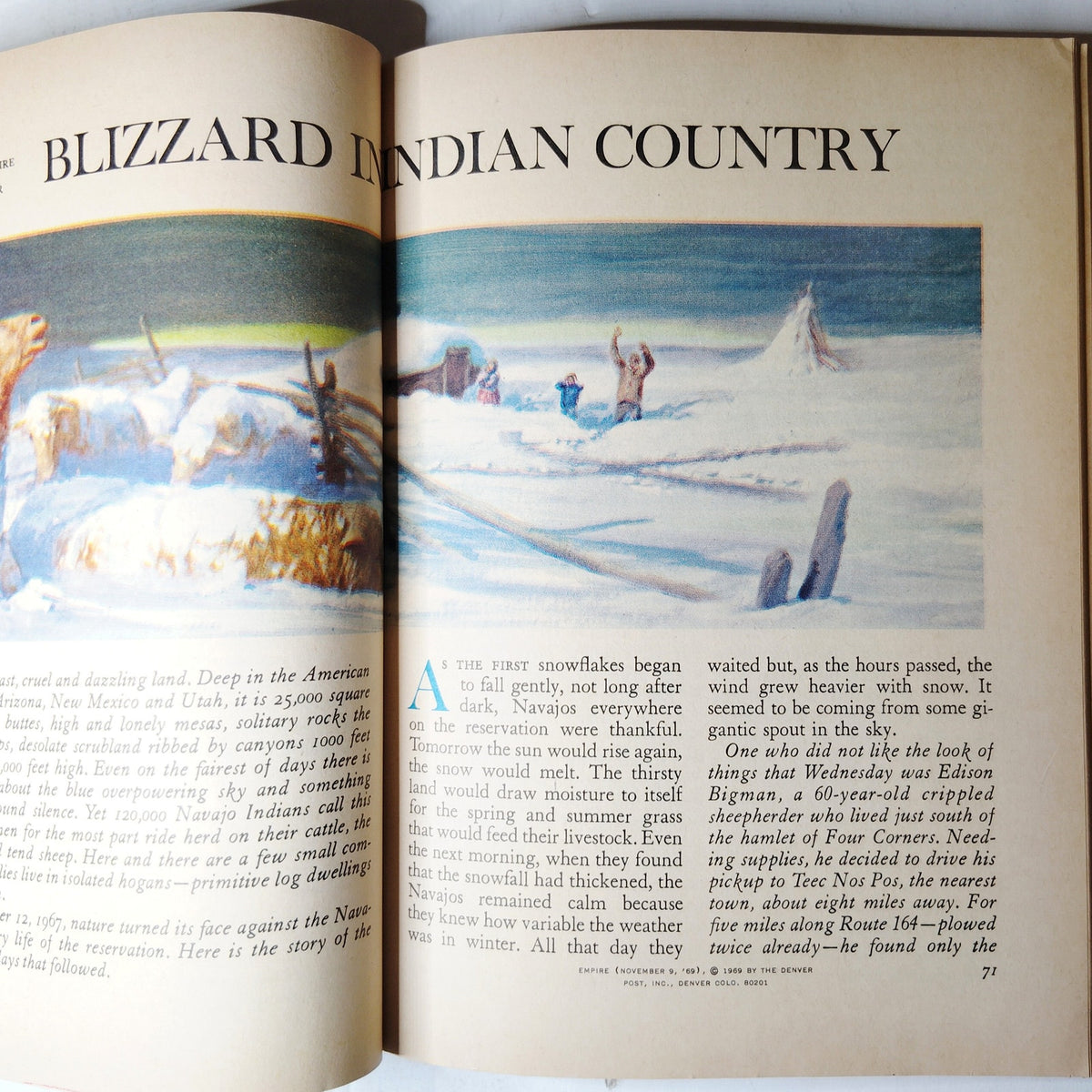 Reader's Digest December 1969 Vintage Magazine - Winter Cover Collectible