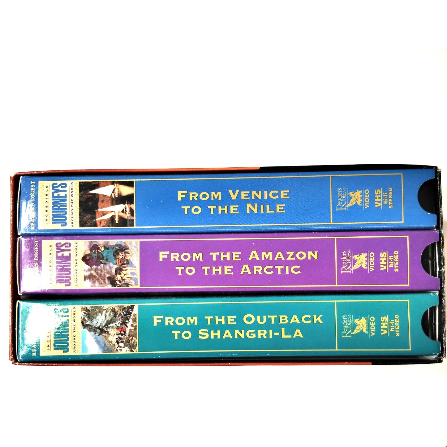 Incredible Journeys Around the World VHS (3) Boxed Set Reader’s Digest 1996