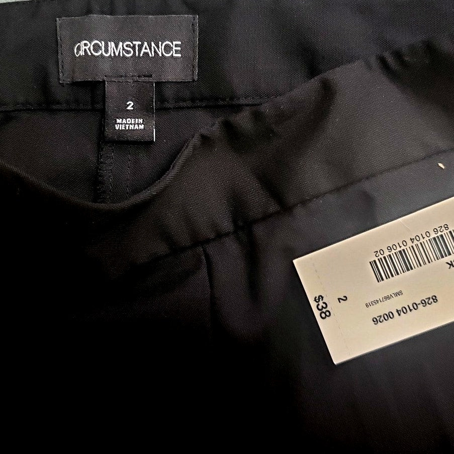 Women's JC Penny Circumstance Dress Slacks Pants, Black, Misses Size 2