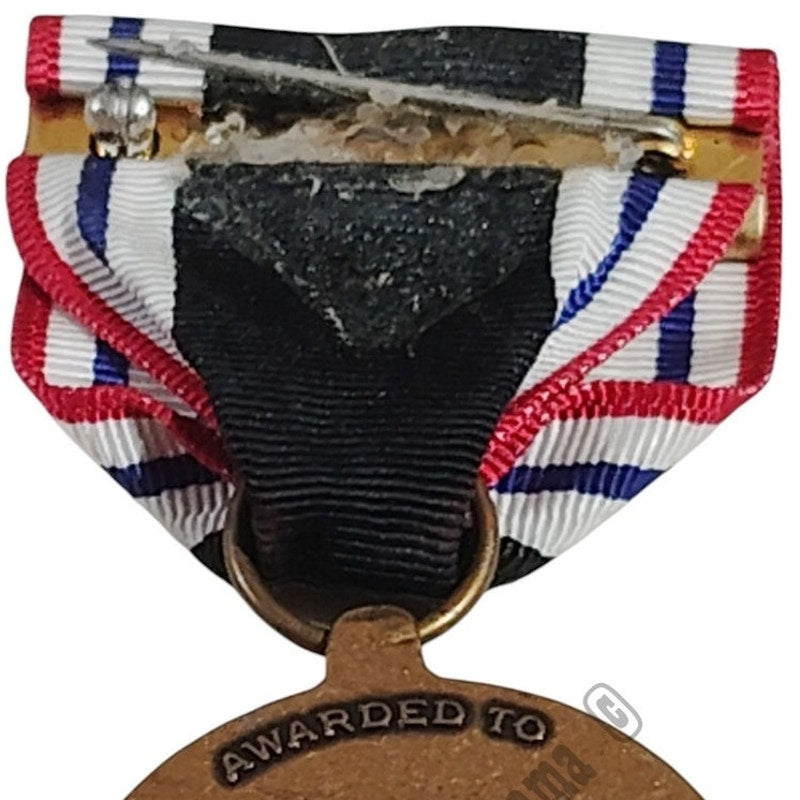 P.O.W. Service Medal w/ Pinback, 1-1/4"D Medal x 2-3/4"H Overall