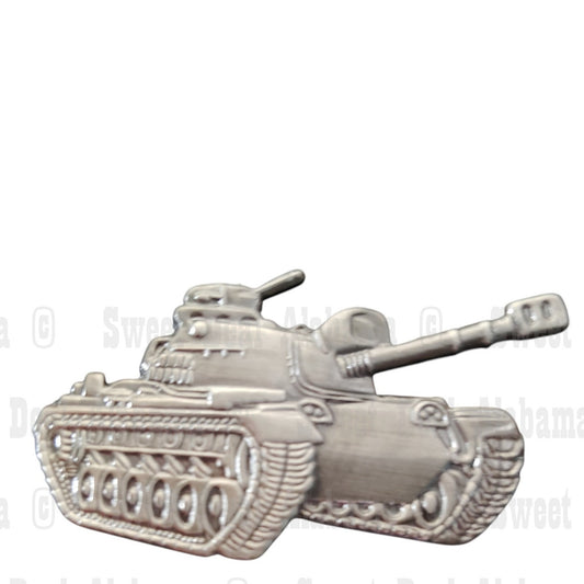 Patton M-48 Tank Weaponry Collector's Hat, Lapel, Brooch Pin 2"W x 1-1/4"H