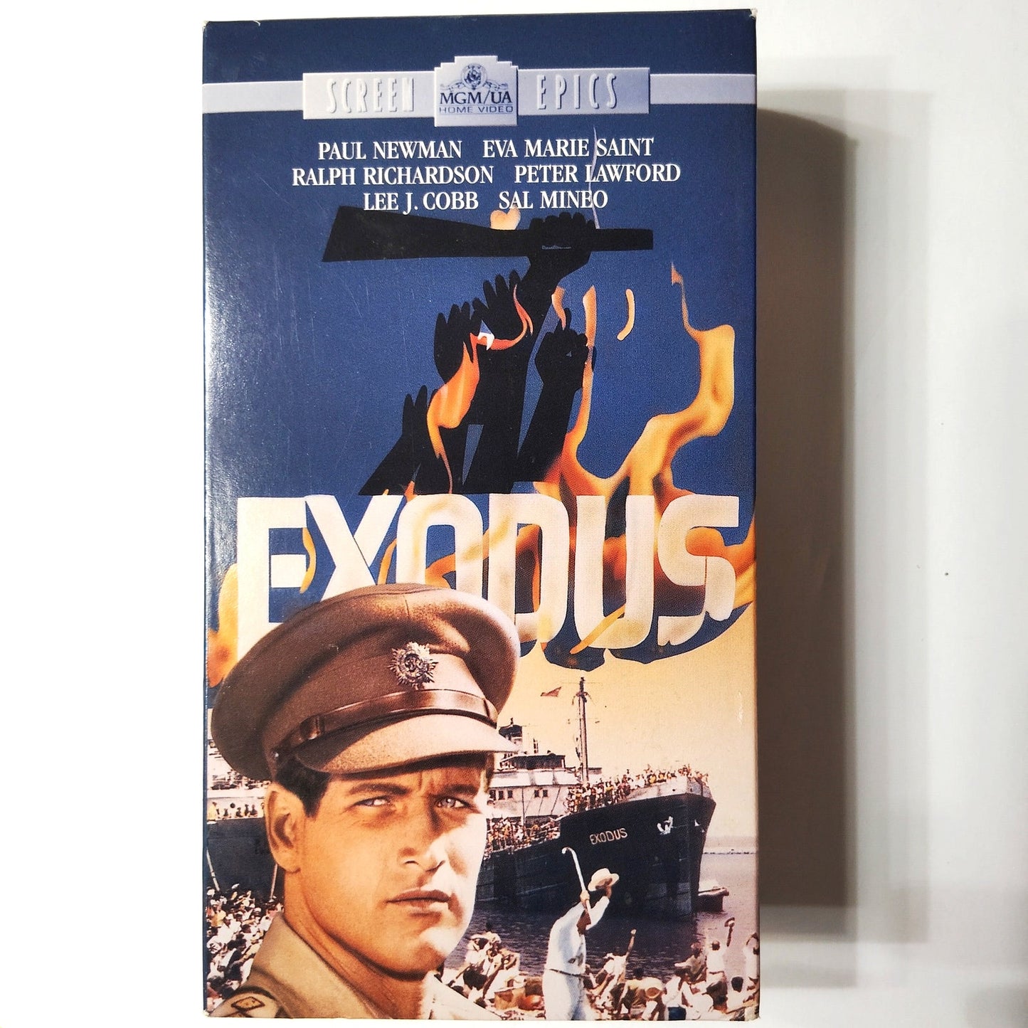 Exodus 1996 VHS Otto Preminger Paul Newman 1960 Historical Drama 2 Vintage Tapes