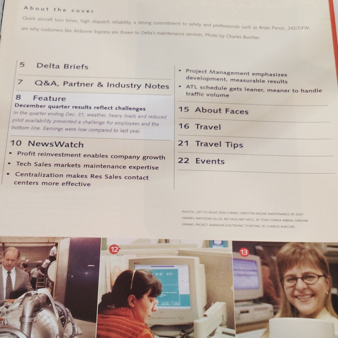 Delta News Digest - February 5, 2001 - Vintage Airline Magazine