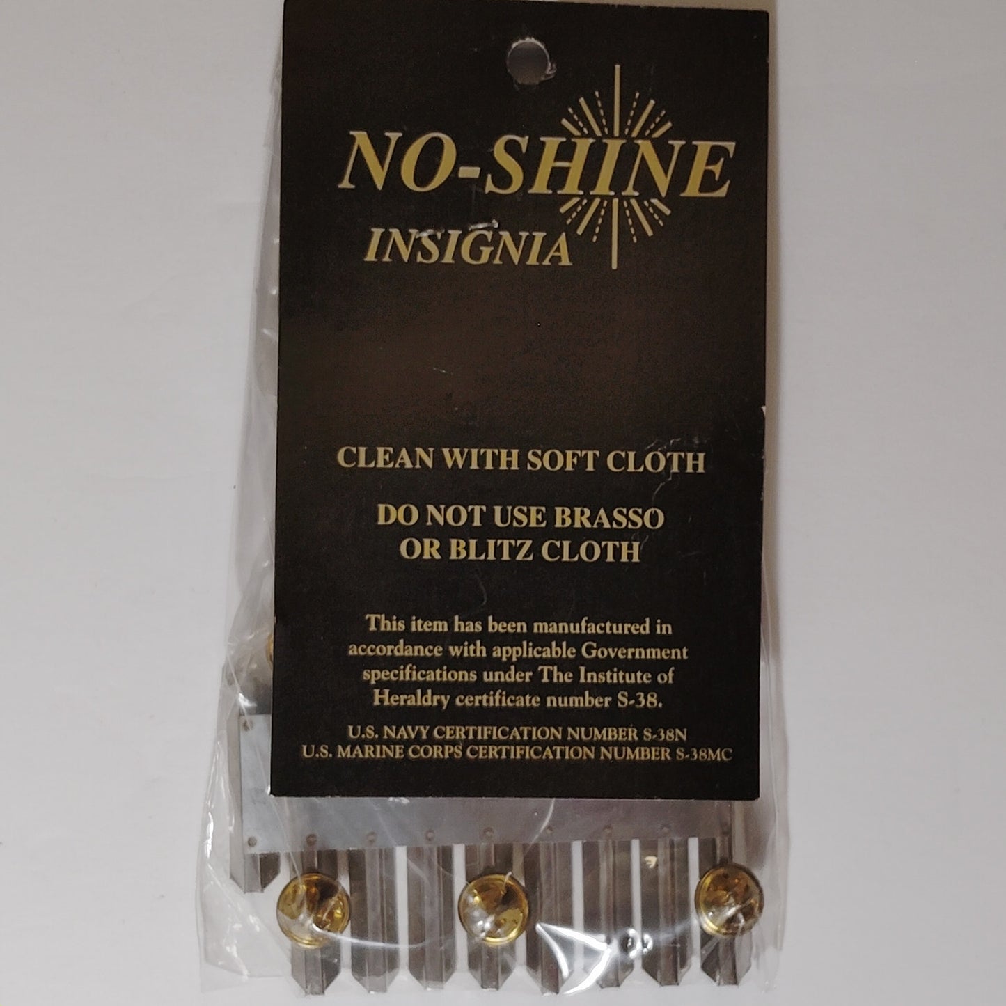 Mounting Rack Bar - 22 Ribbons (Staggered Right w/  No Gap)  No-Shine Insignia